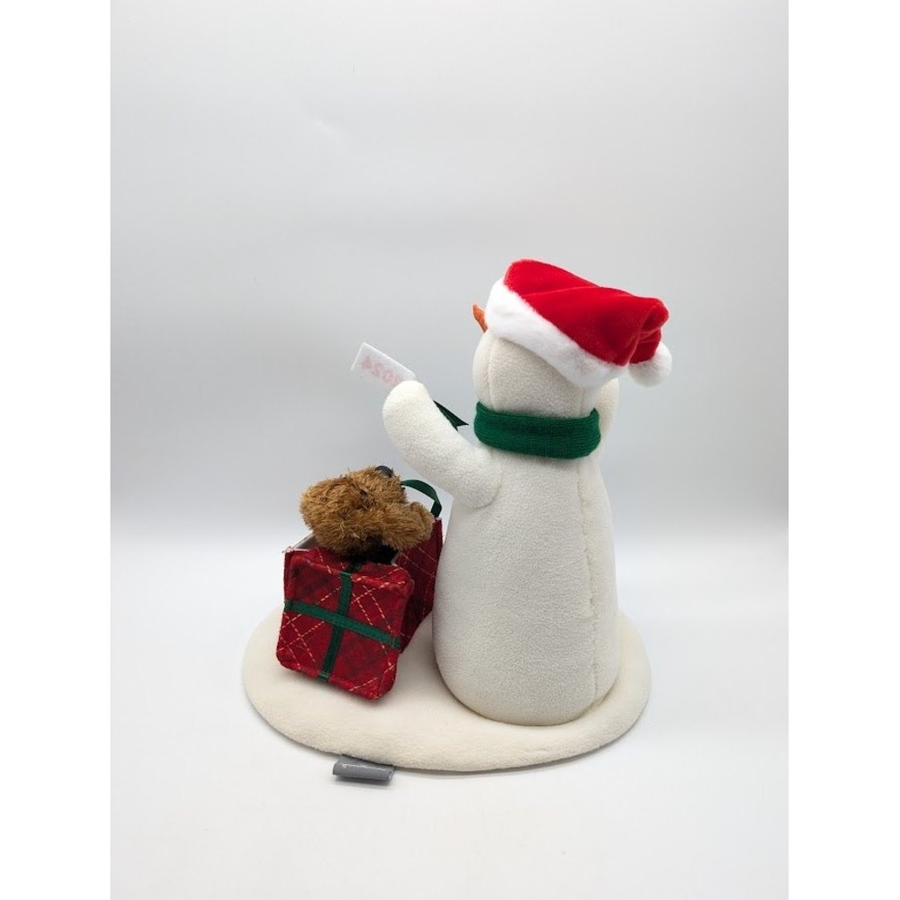 2024 Hallmark Wrapped In Joy Snowman Singing Plush Dog Animated Christmas Works - Picture 3 of 5